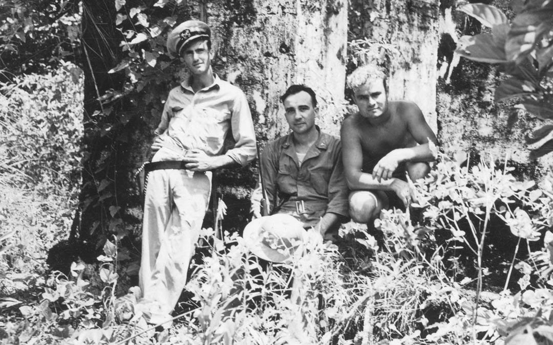 Charlie, Doc, and Vic pose in New Guinea Jungle!