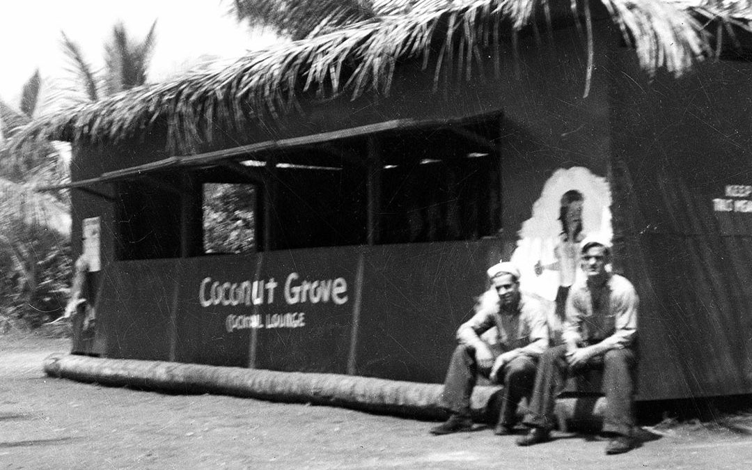 Charlie’s Divers with empty Buna Coconut Grove cocktails!